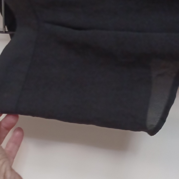 Bold Elements, black off the shoulder, spaghetti strap button down blouse. Sz. L - Picture 4 of 9